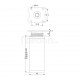LEG KM 40x40 / MAT ALUMINIUM